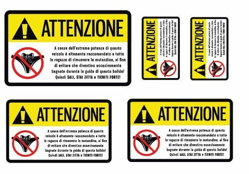 Kit adesivi stickers - 5, tette
